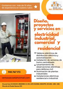 SERVICIOS DE ELECTRICIDAD INDUSTRIAL RESIDENCIAL Y COMERCIAL